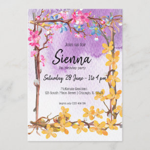 Invitation Bouquet de fleurs pour toutes les occasions