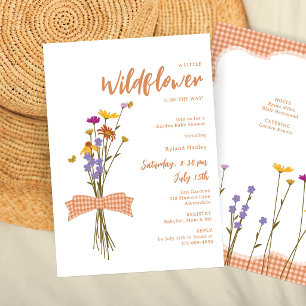 Invitation Bouquet de fleurs sauvages d'automne Baby Shower