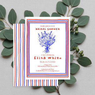 Invitation Bouquet de fleurs sauvages Mariage champêtre et fa