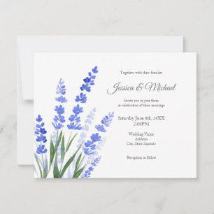 Invitation Bouquet de Lavande Aquarelle