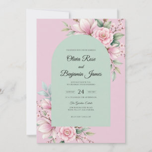 Invitation Bouquet de Mariage Eucalyptus Sauge Menthe