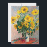 Invitation Bouquet de tournesols (1881) par Claude Monet<br><div class="desc">Bouquet de tournesols (1881) par Claude Monet</div>
