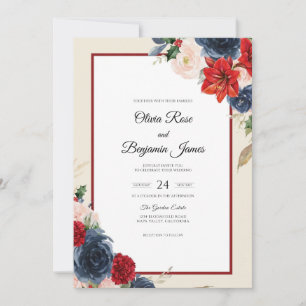 Invitation Bouquet d'Eucalyptus pour Mariage de Minuit Écarla