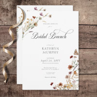 Bouquet Fleur sauvage blanc moderne Brunch nuptial