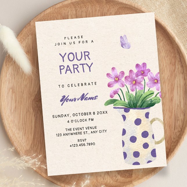 Invitation Bouquet floral  (Créateur téléchargé)