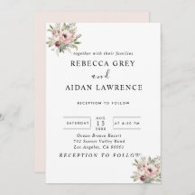 bouquet floral aquarelle rustique