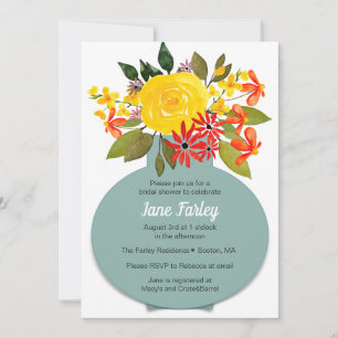 Invitation Bouquet Jaune