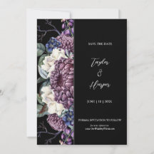 Bouquet Mariage de goth esthétique foncé
