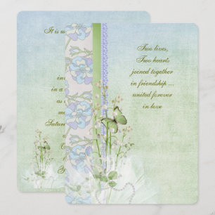 Invitation bouquet mariage de la vallée