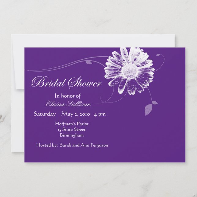 Invitation Bouquet nuptiale (Devant)