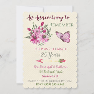 Invitation Bouquet rose