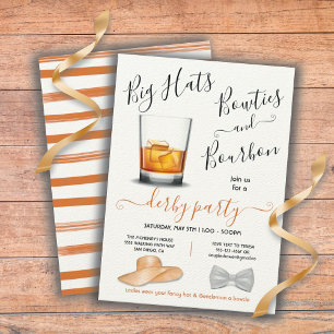 Invitation Bourbon Big Casquettes & Bowties Derby Party