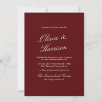Bourgogne Calligraphie Classique Vieille Fortune
