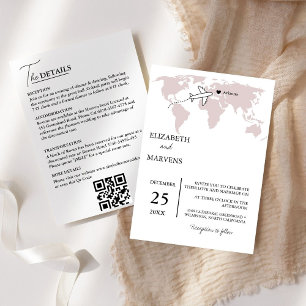 Invitation Bourgogne Destination Voyage Tout En Un Mariage