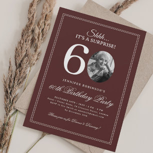 Invitation Bourgogne Fête surprise pour 60 ans