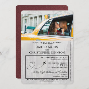 Invitation Bourgogne New York City Passport Mariage