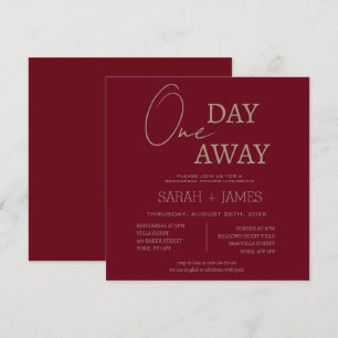 Invitation Bourgogne Un Jour De Répétition Dîner Mariage