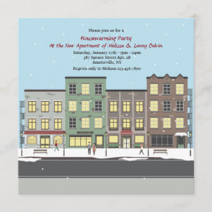 Invitation Bourrasques dans l'invitation de partie de