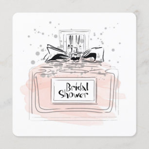 Invitation Bouteille de parfum Fête de l'mariée