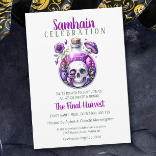 Invitation Bouteille de potion de récolte Samhain Halloween P