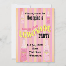 Bouteille de soda vintage Pink Lemonade ombré rétr