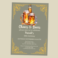 Bouteille en verre de bière 50e anniversaire