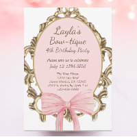 Boutique Bow rose vintage Princesse Anniversaire