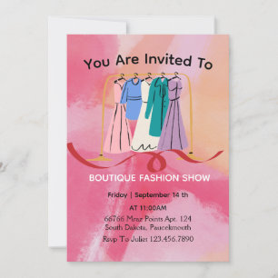 Invitation Boutique de vêtements
