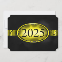 Bouton floral jaune et noir 2025 Card