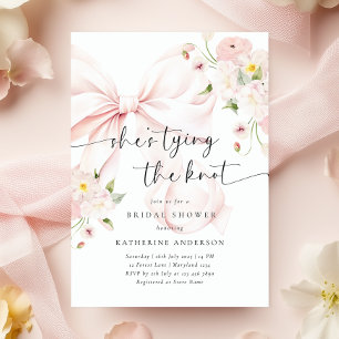 Invitation Bow Elle Tie La Fête des mariées Du Noeud