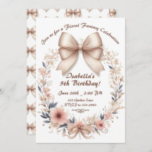 Bow Floral Fancy Anniversaire Célébration