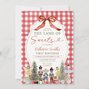 Invitation Bow Land of Sweets Anniversaire Casse-noix 1er En 