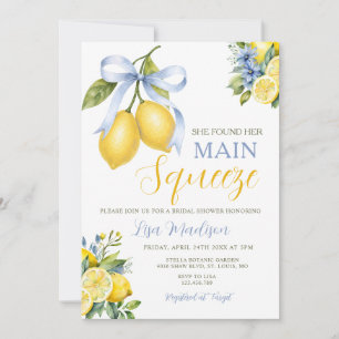 Invitation Bow Lemon Elle a Trouvé Sa Grande Amour Enterremen
