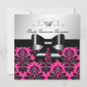 Invitation Bow noir à 311-Blackberry Pink Sweet 16