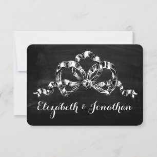 Invitation Bow victorien vintage Enregistrer la date