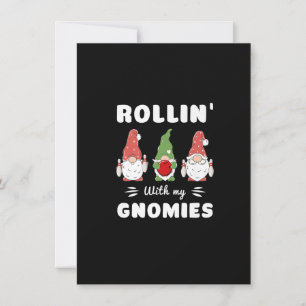 Invitation Bowling Rollin' Avec Mes Gnomies Funny Gnome Premi