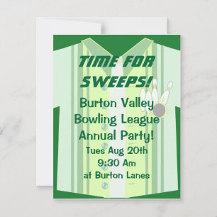 Invitation Bowling Shirt Party