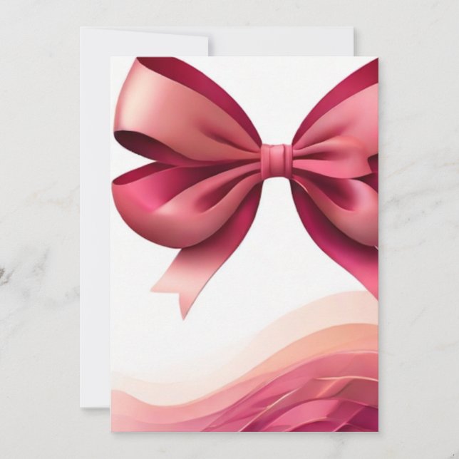 Invitation Bows élégants (Devant)