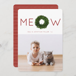 Invitation Boxwood Wreath Pet Christmas Holiday Appartement C