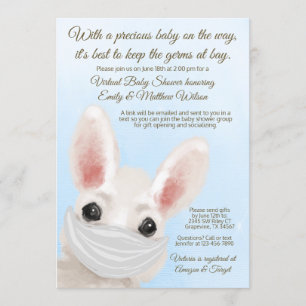 Invitation Boy Bunny Rabbit Masque En Ligne Conduite Par Baby
