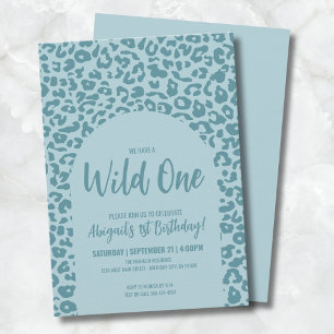 Invitation Boy Safari Wild One 1er anniversaire