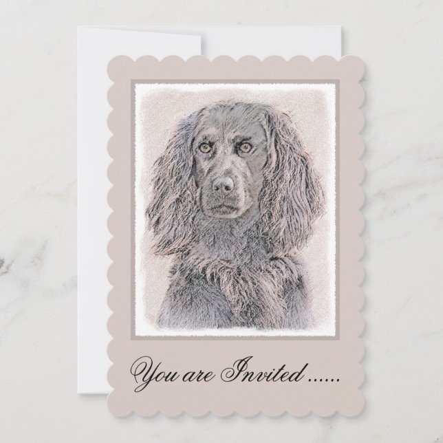 Invitation Boykin Peinture Espagnole - Cute Original Chien Ar (Devant)