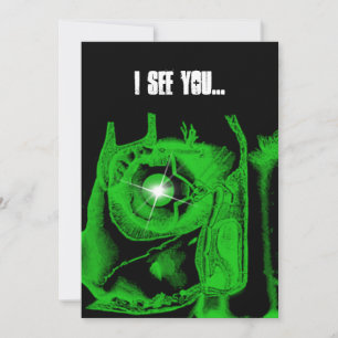 Invitation Boys 16e anniversaire fête Cybergoth Crâne Invitat