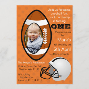 Invitations Faire Part Cartes Anniversaire Rugby Zazzle Fr