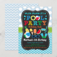 Boys Pool Party Glace Creative Birthday