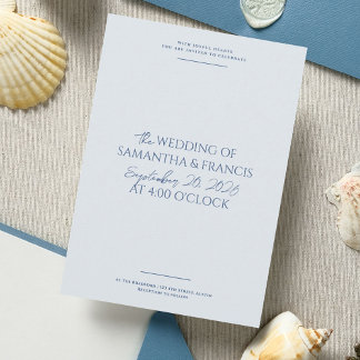 Invitation Bradford Modern Photo et Mariage de typographie