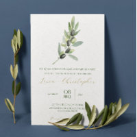 Branche d'olivier et calligraphie moderne