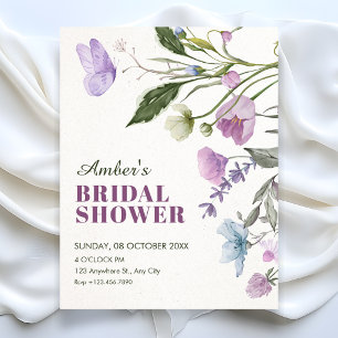 Invitation Branche florale pour baby shower de mariage