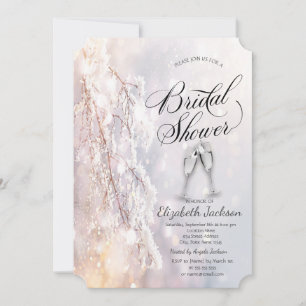 Invitation Branches de Hiver Merveilleux Salle de Mariage en 