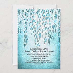 Invitation Branches de l'arbre à saule Mariage de voyants à c